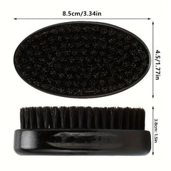 Soft Bristle Beard Brush for Men Facial Cleaning Neck Duster Tools