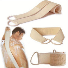 2 Exfoliating Back Bath Scrub Loofah Straps Double Side Body Sponge