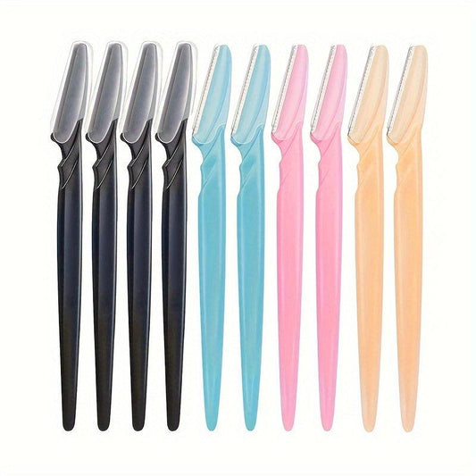 10 Pcs Eyebrow Razor For Women Exfoliating Dermaplaning Tools Facial Razor