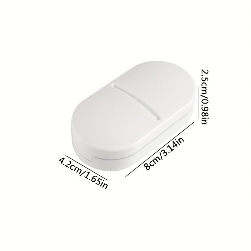 1pc Travel Pill Box One Week Moisture-proof Storage Box with Pill Cutter