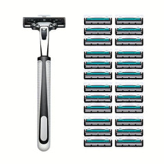 Stainless Steel Men's Shaving Blades 24 Pack