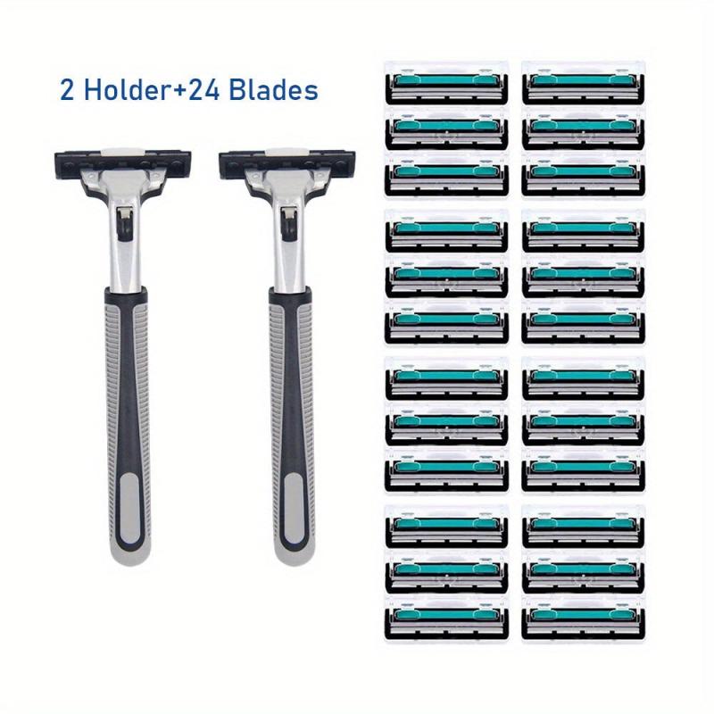 Stainless Steel Men's Shaving Blades 24 Pack