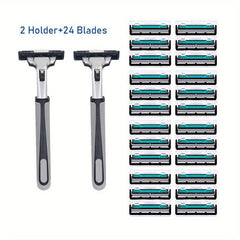 Stainless Steel Men's Shaving Blades 24 Pack