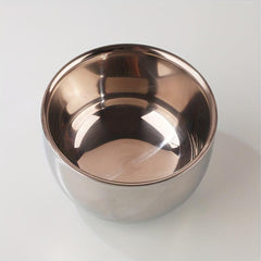 Men's Stainless Steel Shaving Soap Bowl Double Layer Foam Mug