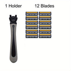 Classic Safety Razor Set Stainless Steel Skin Guard Holder and Blades