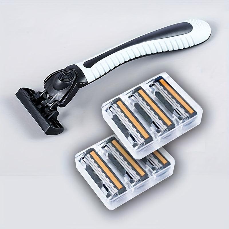 Classic Safety Razor Set Stainless Steel Skin Guard Holder and Blades