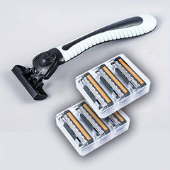 Classic Safety Razor Set Stainless Steel Skin Guard Holder and Blades