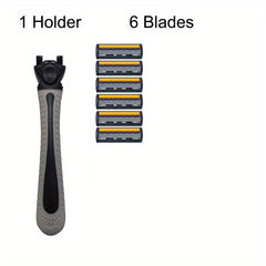 Classic Safety Razor Set Stainless Steel Skin Guard Holder and Blades