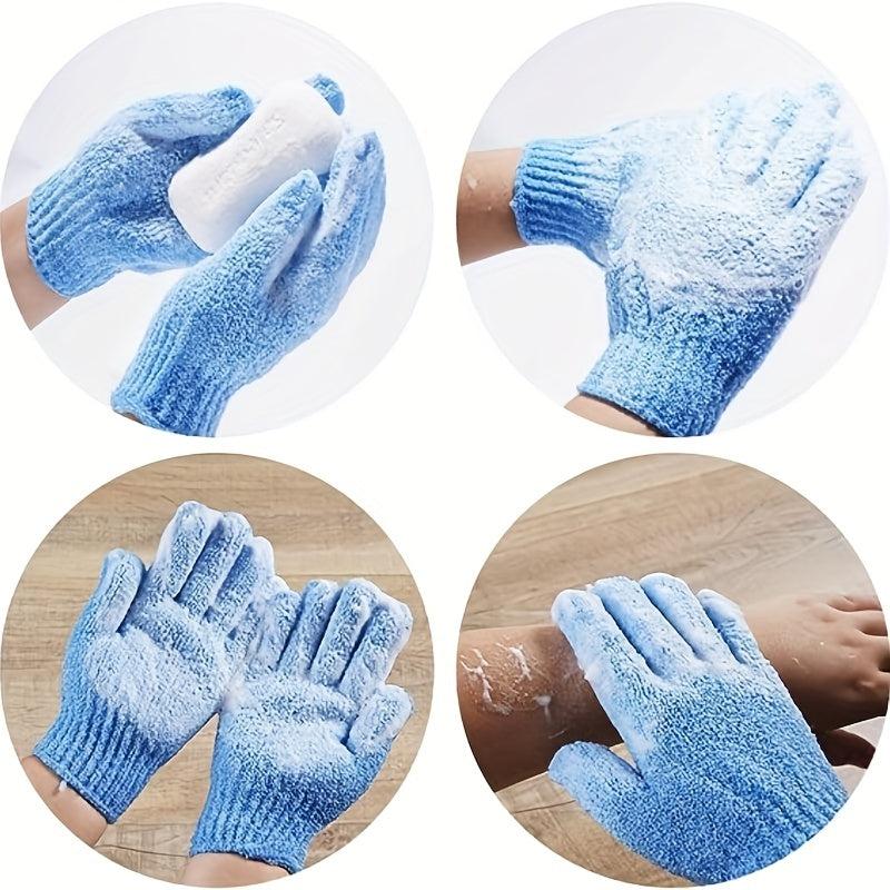 12pcs Exfoliating Shower Gloves Mitt Bath Gloves For Shower
