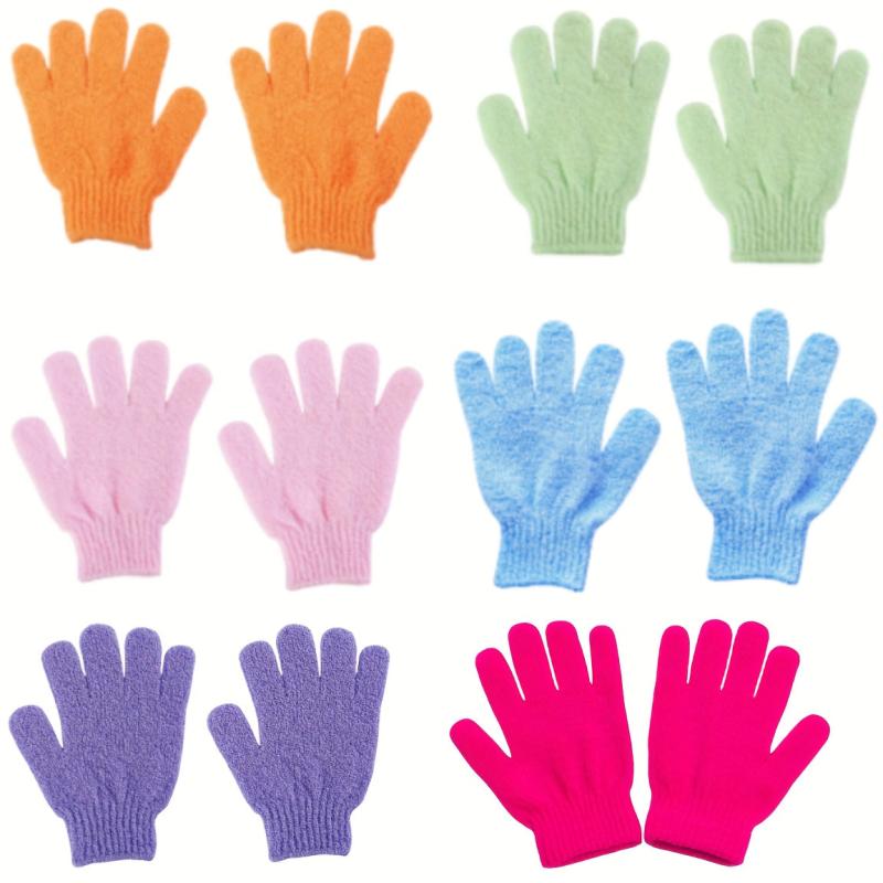 12pcs Exfoliating Shower Gloves Mitt Bath Gloves For Shower