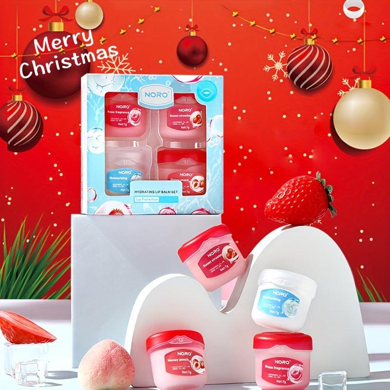 8pcs Lip Mask Set - 8 Flavor Fruit Lip Gloss for Deep Moisturization