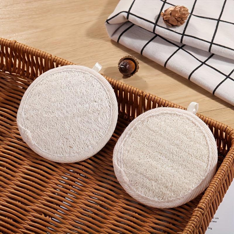 Natural Exfoliating Loofah Pads for Face Scrubbing and Cleansing