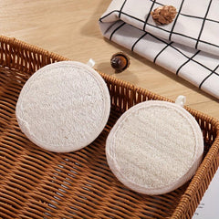 Natural Exfoliating Loofah Pads for Face Scrubbing and Cleansing