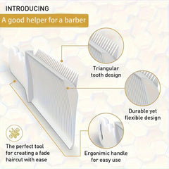 Prof. Barber Fade Comb Flat Top Comb Hair Cutting Comb Men Heat-Resistant