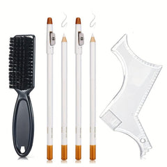 Beard Styling Comb Set Beard Trimmer Beard Shaper Ruler Pens Brush