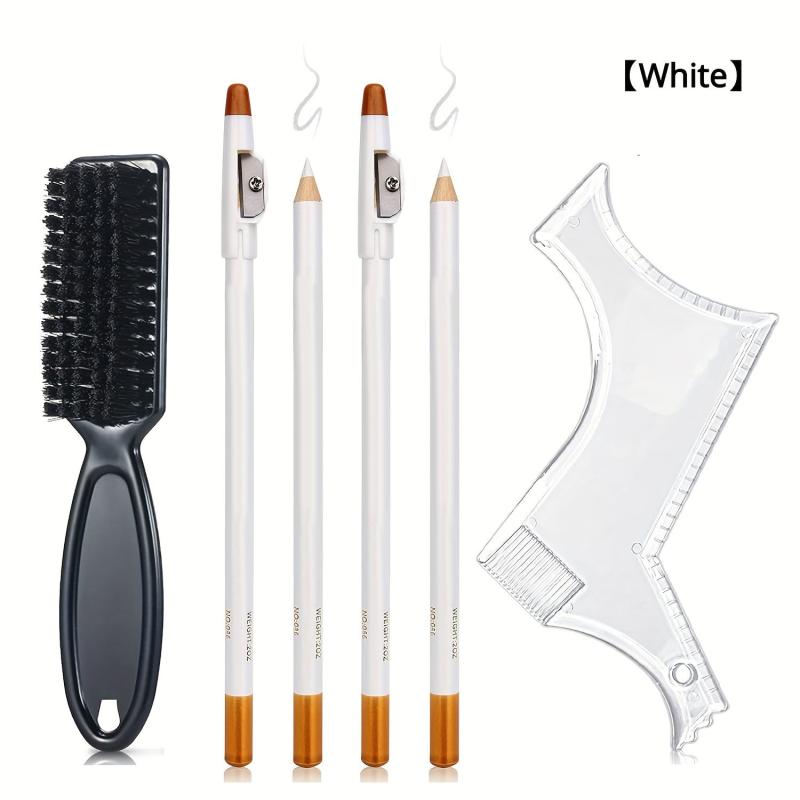 Beard Styling Comb Set Beard Trimmer Beard Shaper Ruler Pens Brush
