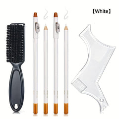 Beard Styling Comb Set Beard Trimmer Beard Shaper Ruler Pens Brush