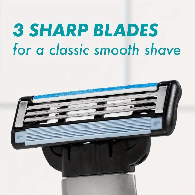 15pcs Men's Washable Razor Blade Refills Safe Razor Accessories