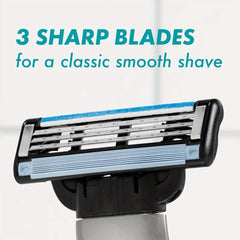 15pcs Men's Washable Razor Blade Refills Safe Razor Accessories