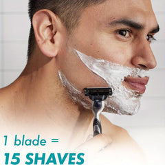 15pcs Men's Washable Razor Blade Refills Safe Razor Accessories
