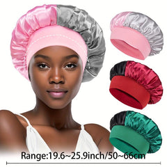 3pcs Silk Bonnet Hair Bonnet For Sleeping Hair Care Wrap Cap