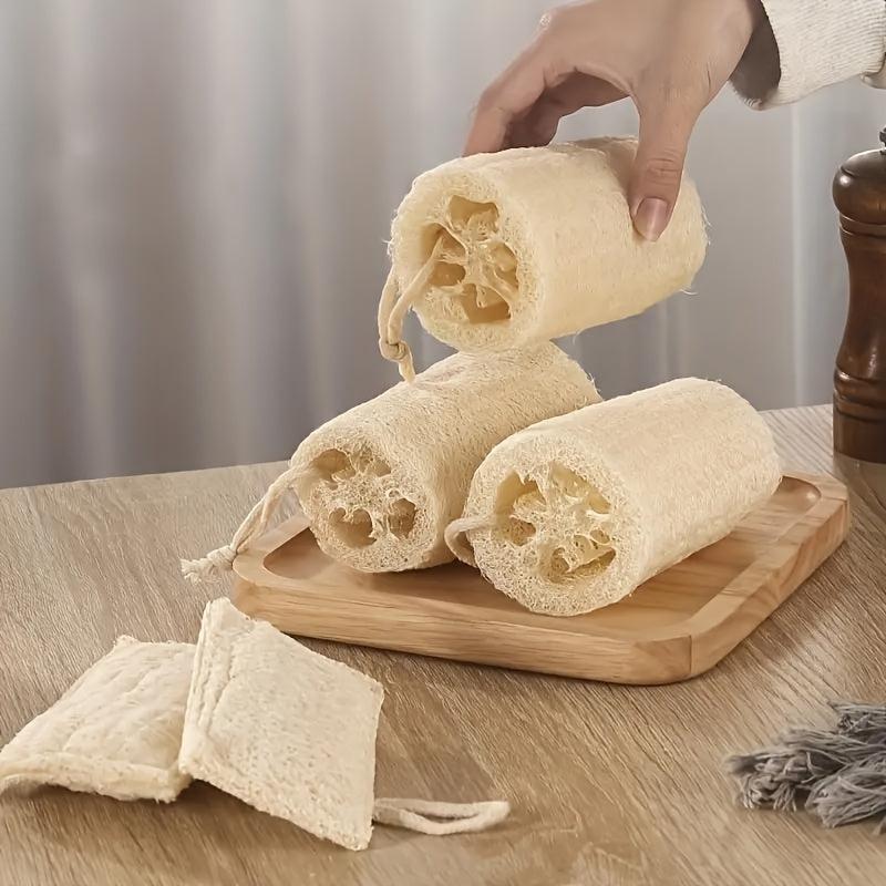 2PCS Natural Loofah Sponge Body Shower Wash Sponge Exfoliate Dead Skin