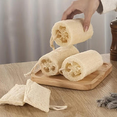2PCS Natural Loofah Sponge Body Shower Wash Sponge Exfoliate Dead Skin