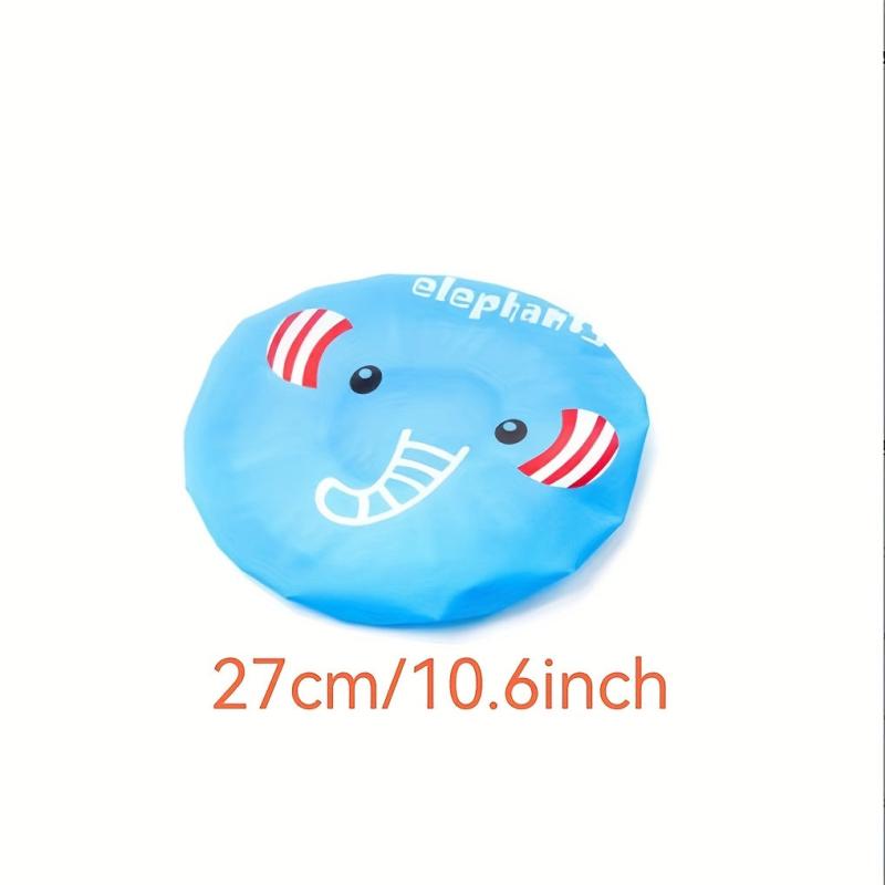 5pcs Cartoon Shower Caps Adjustable Waterproof Bath Caps