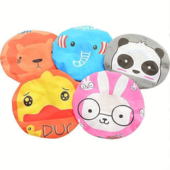 5pcs Cartoon Shower Caps Adjustable Waterproof Bath Caps