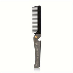 Folding Beard Comb Stainless Steel Men Portable Beard Shaping Tools