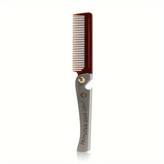 Folding Beard Comb Stainless Steel Men Portable Beard Shaping Tools