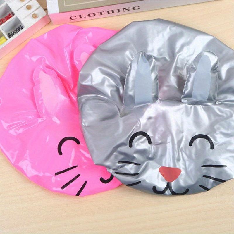 Cartoon Shower Caps Waterproof Reusable Bath Caps for Women
