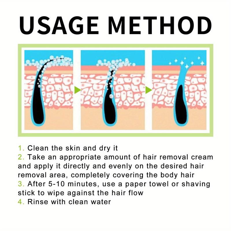 Men's Body Hair Removal Cream For Underarm Arm Leg Hair Removal