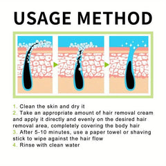 Men's Body Hair Removal Cream For Underarm Arm Leg Hair Removal