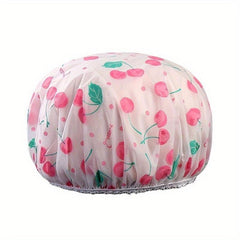 4pcs Adjustable Printed Shower Caps Reusable Waterproof Bath Bonnet