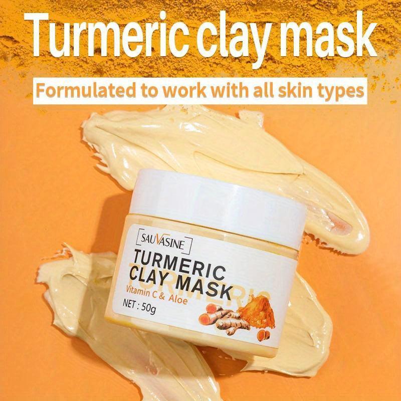 Turmeric Clay Mask - Nourishing Facial Care for Exfoliating Skin