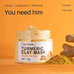 Turmeric Clay Mask - Nourishing Facial Care for Exfoliating Skin