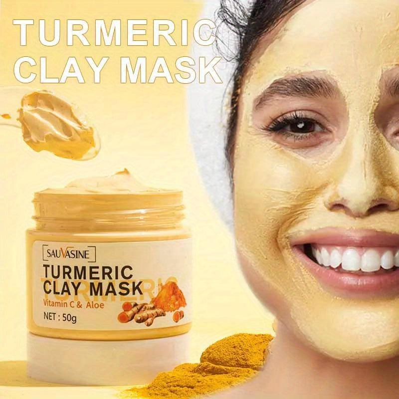 Turmeric Clay Mask - Nourishing Facial Care for Exfoliating Skin