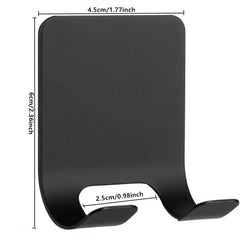 2 Pcs Stainless Steel Bathroom Storage Punch Razor Holder Wall Shelf