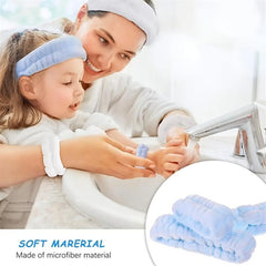 1pc Single 3pcs Set Reusable Spa Headband Wrist Washband Face Wash Straps Set