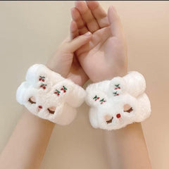 Plush Face Wash Wristband Microfiber Towel Band