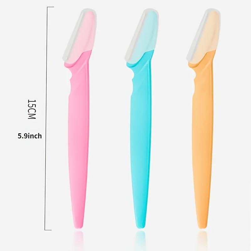 3pc Eyebrow Razors & Trimmers for Perfectly Shaped Eyebrows & Face Hair Removal