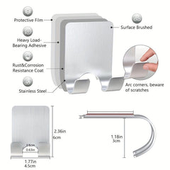 Stainless Steel Razor Holder Bathroom Hook Storage Bracket
