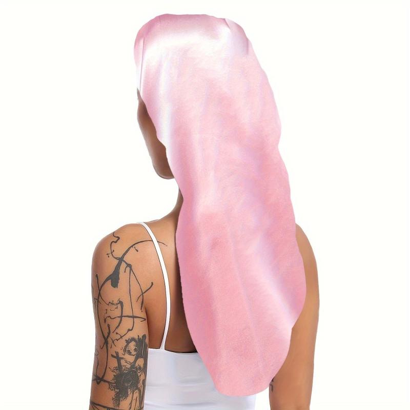 Long Satin Bonnet Hair Bonnet For Sleeping Shower Cap Reusable