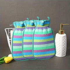 3pcs Exfoliating Shower Gloves Mitt Washcloth Bath Gloves