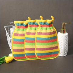 3pcs Exfoliating Shower Gloves Mitt Washcloth Bath Gloves