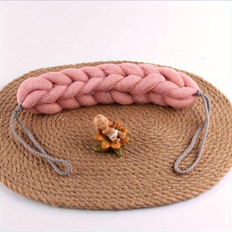 Long Stretch Back Sponge With Rope Handles Exfoliating Body Scrub
