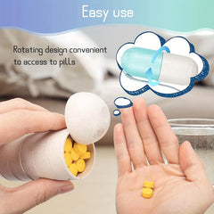 7-Day Waterproof Travel Pill Box Organizer