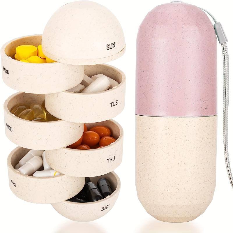 7-Day Waterproof Travel Pill Box Organizer