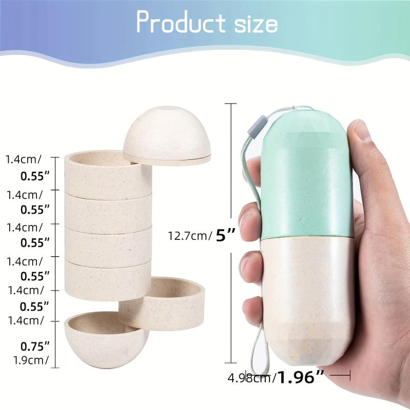 7-Day Waterproof Travel Pill Box Organizer
